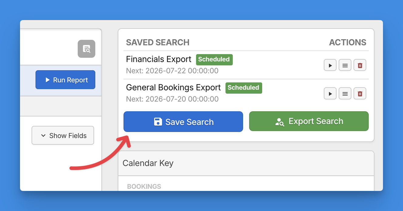 Booking Agency Booking Details Report Save Report Data